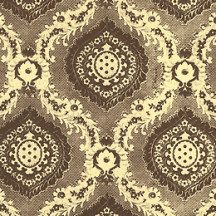 Brown Renaissance Brocade Print Italian Paper ~ Carta Varese Italy